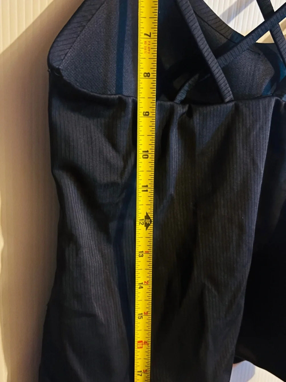 Black Ribbed Double-Strap Camisole - Picture 5 of 5
